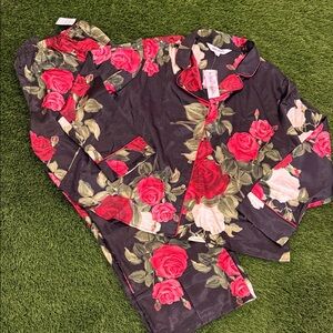 Women’s Lilac & London Silky Button Down Pajama Set